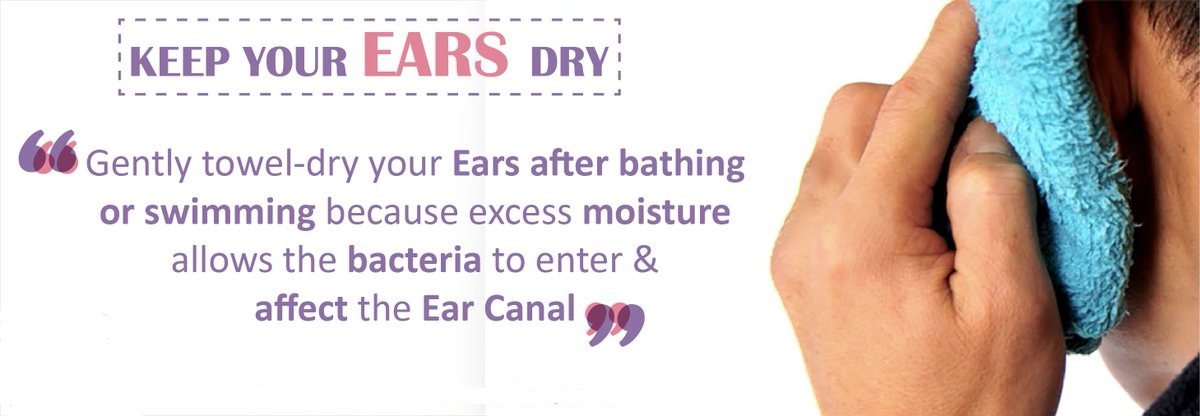 remove water from ears